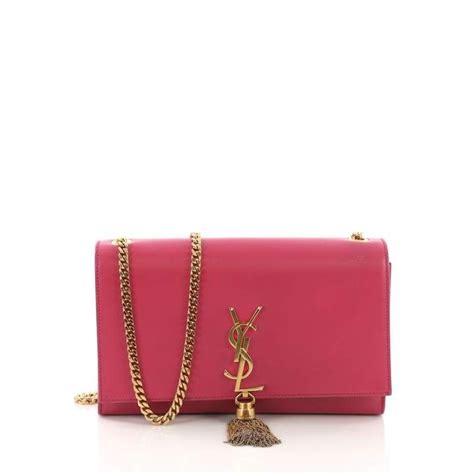 saint laurent pink purse|saint laurent bag charm.